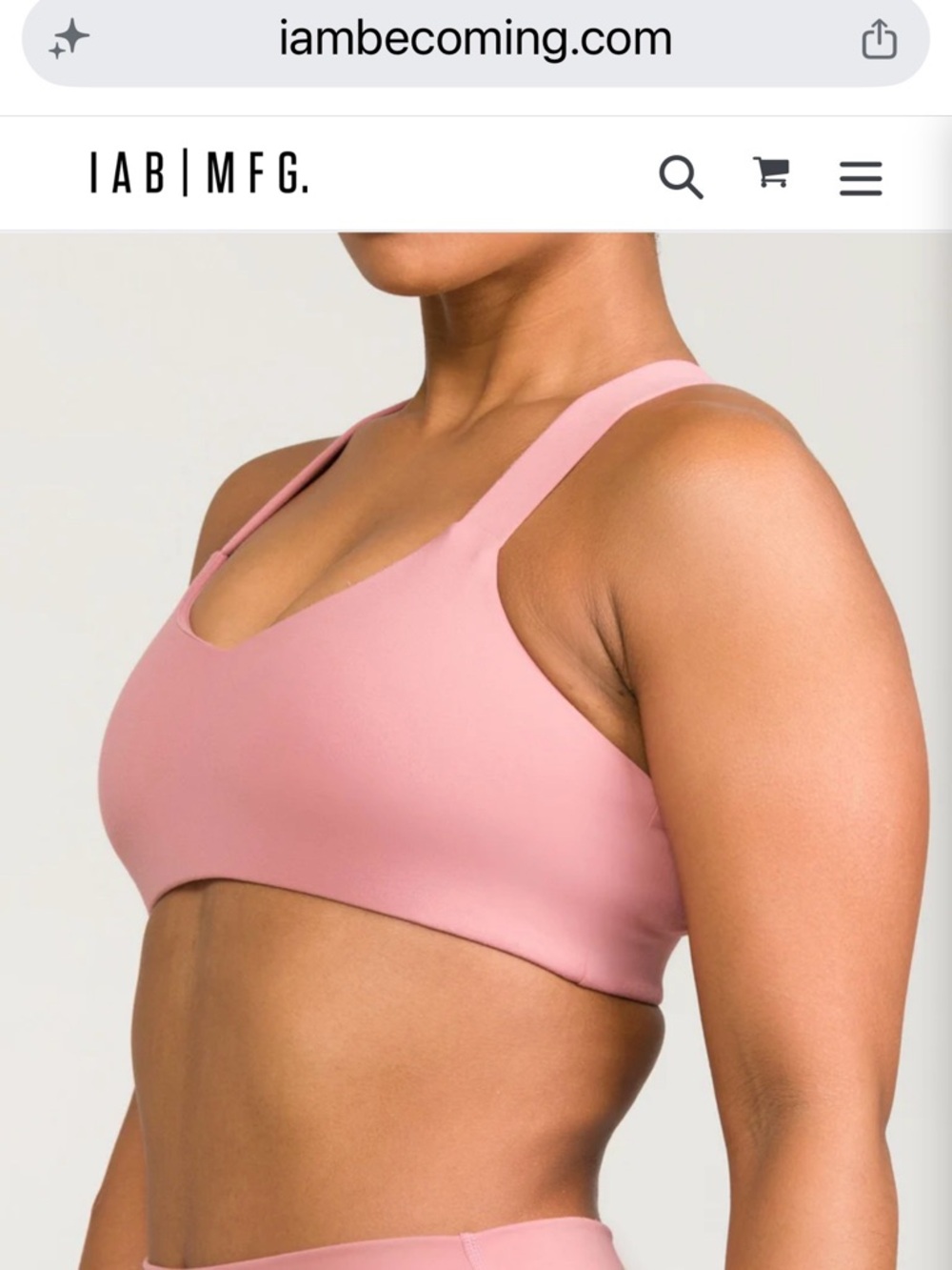 IAB I Am Becoming Sports Bra Bundle- Black, Dusty Rose, Teal & Magenta - Picture 4 of 7
